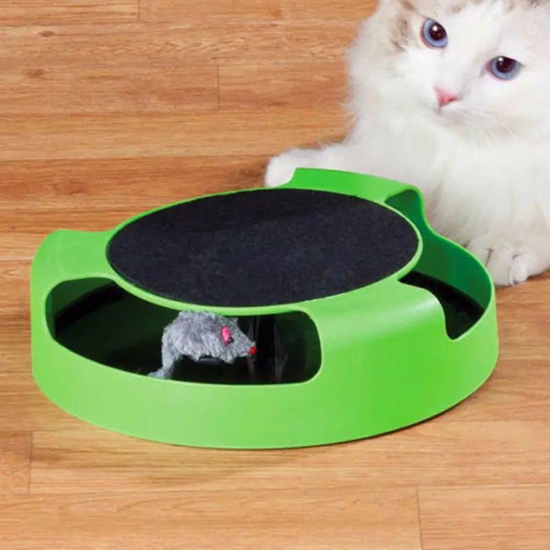Cat Toy Cat Bed with Scratching Post and Mouse