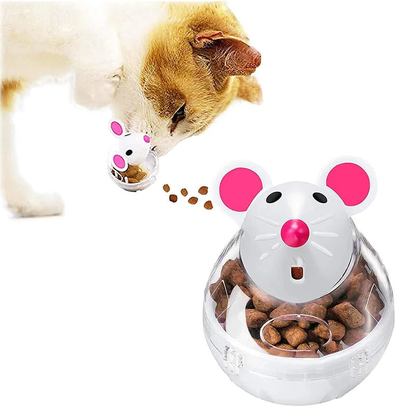 Interactive Cat Food Tumbler Toy and Feeder Ball